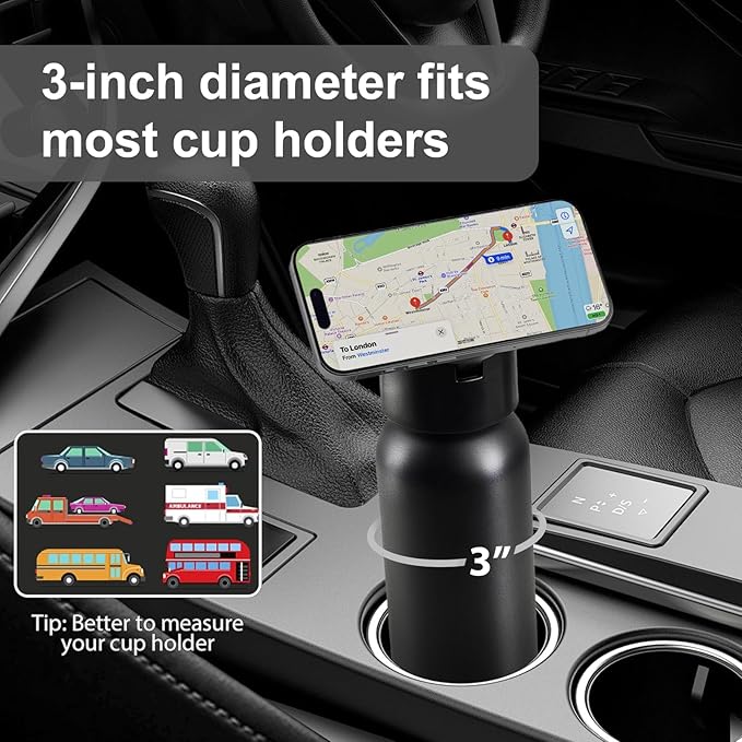 Bouteille d'eau avec support magnétique pour téléphone