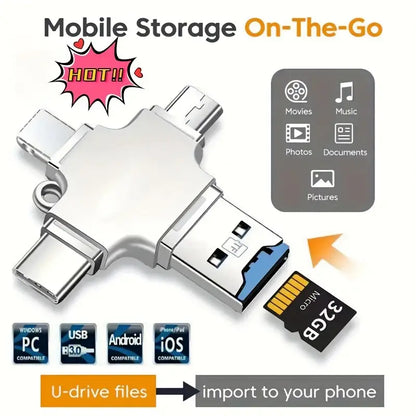 قارئ البطاقات الشامل 4 في 1! 🔌